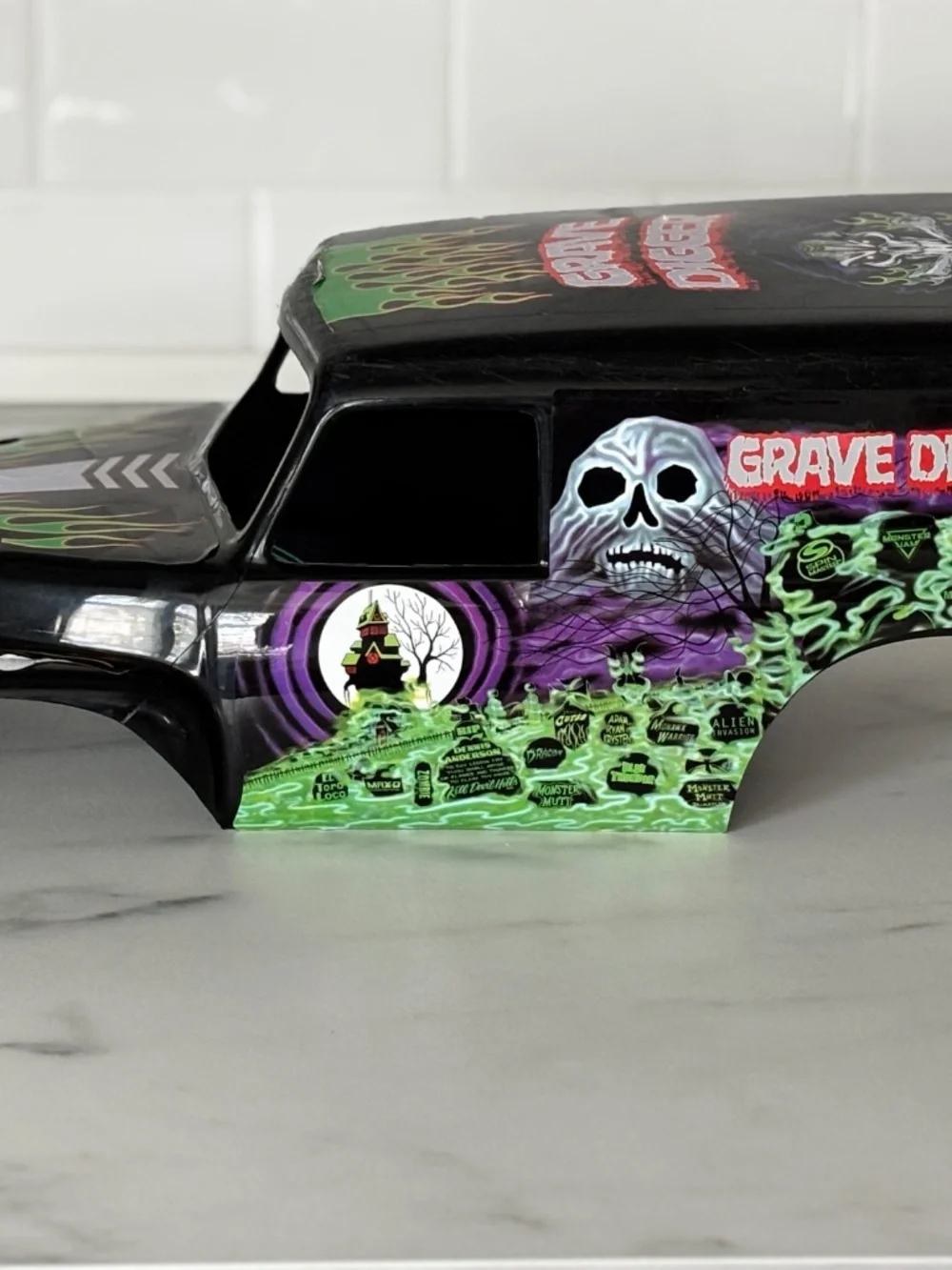 Monster Jam Mega Grave Digger Truck RC Replacement Body Cover Shell Scale 1:6